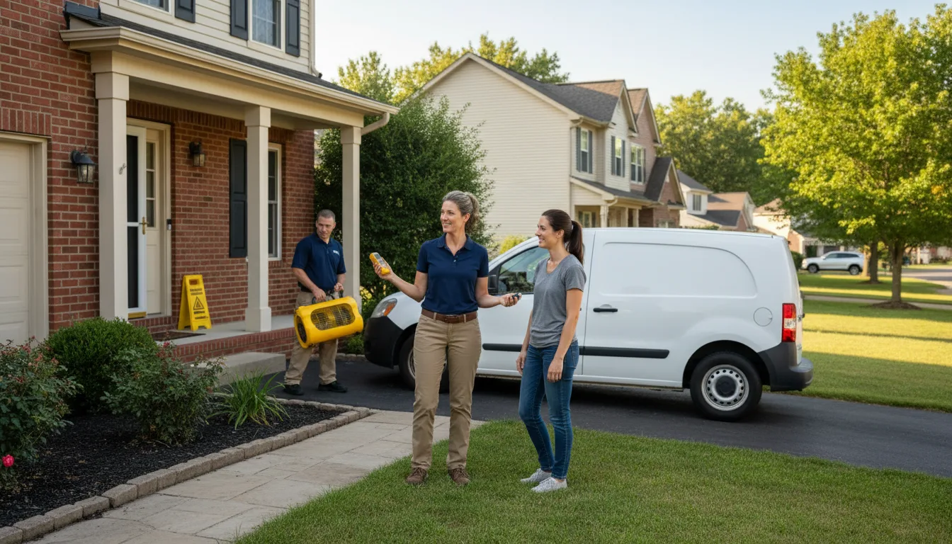 Water restoration image for Water Damage & Restoration Services in Monon, IN